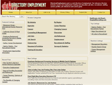 Tablet Screenshot of directoryemployment.com